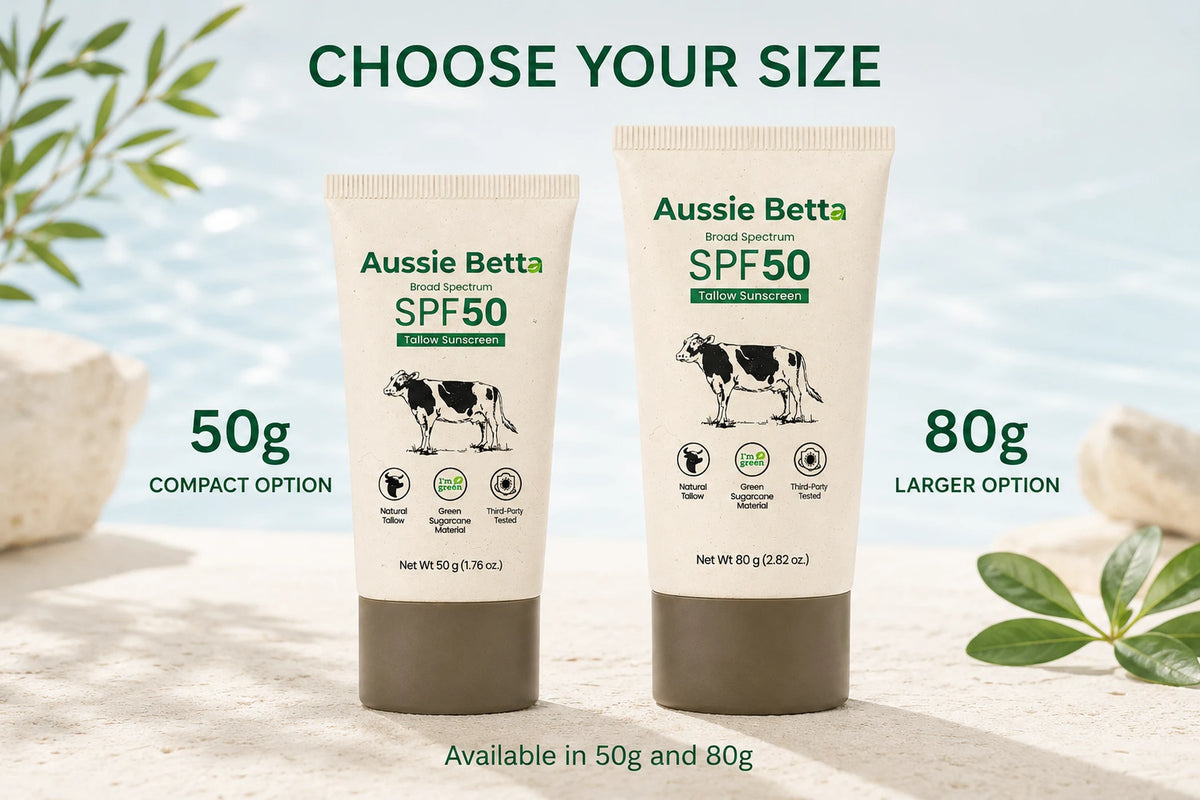SPF50 50g and 80g size comparison