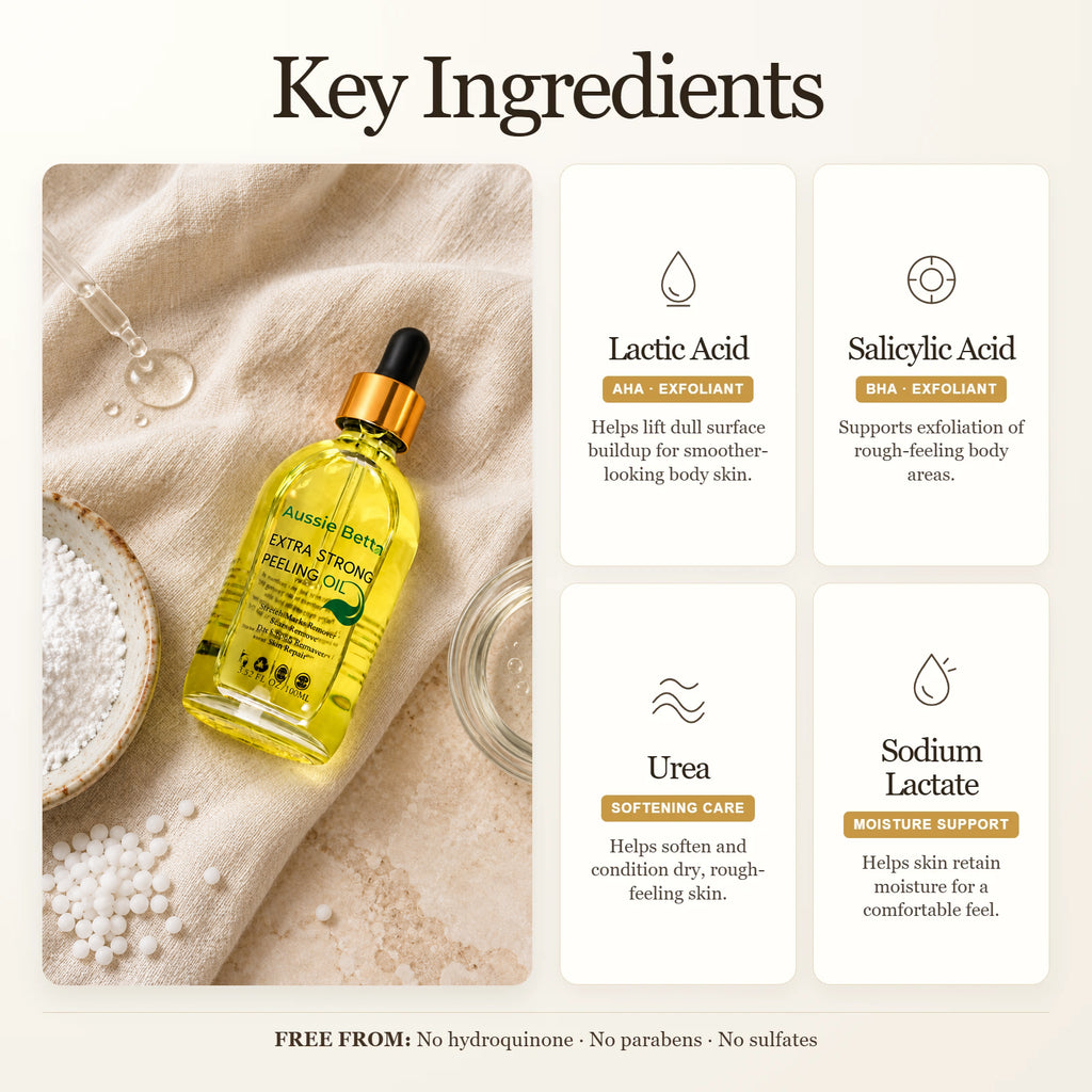 Aussie Betta Yellow Peeling Oil | Exfoliante corporal