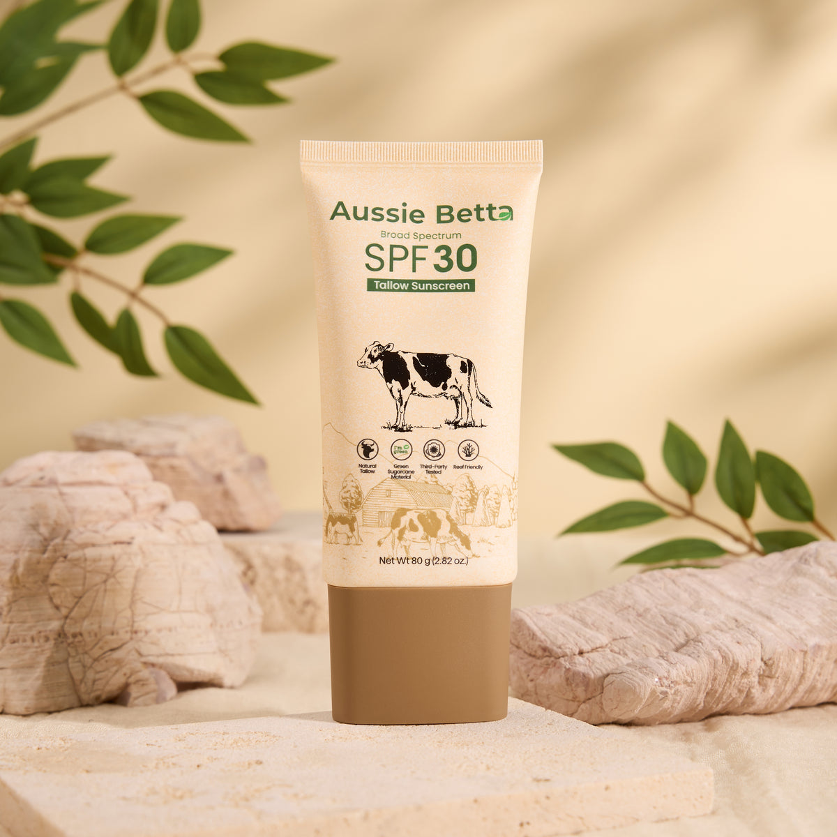 Aussie Betta – Protector solar mineral de sebo de amplio espectro SPF 30