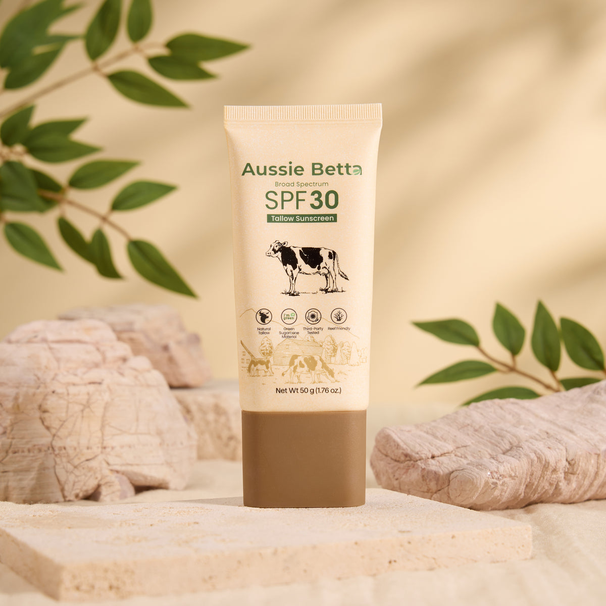 Aussie Betta – Protector solar mineral de sebo de amplio espectro SPF 30