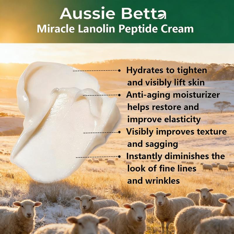 Crema de péptidos de lanolina Aussie Betta Miracle