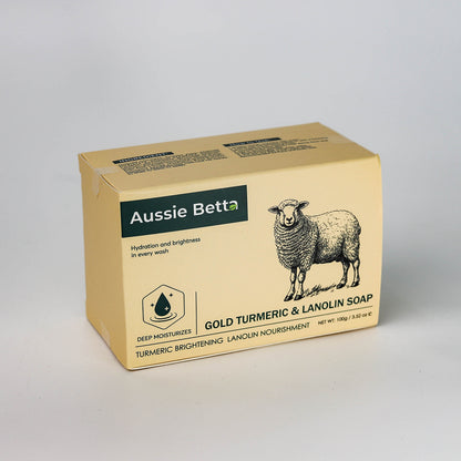 Aussie Betta Gold Turmeric & Lanolin Soap