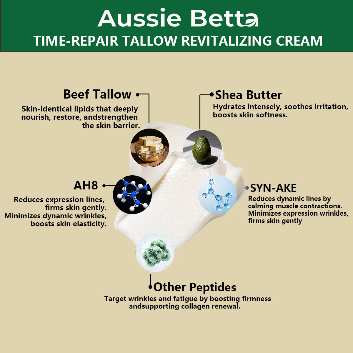 Aussie Betta Time-Repair Tallow Revitalizing Cream