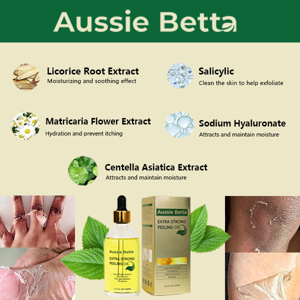 Aceite exfoliante amarillo Aussie Betta: Tratamiento suave para la hiperpigmentación corporal | Atenúa las manchas oscuras en 2 semanas