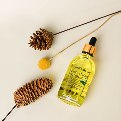 Aussie Betta Yellow Peeling Oil: Fade dark spots and blemishes, revealing a radiant, even complexion