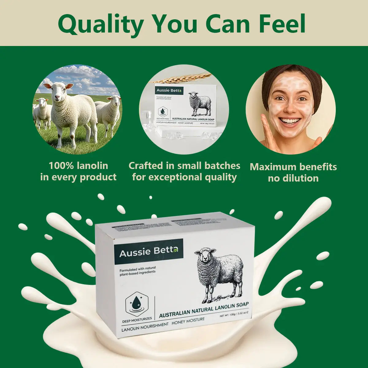 Aussie Betta Australian Natural Lanolin Soap Aussie Betta