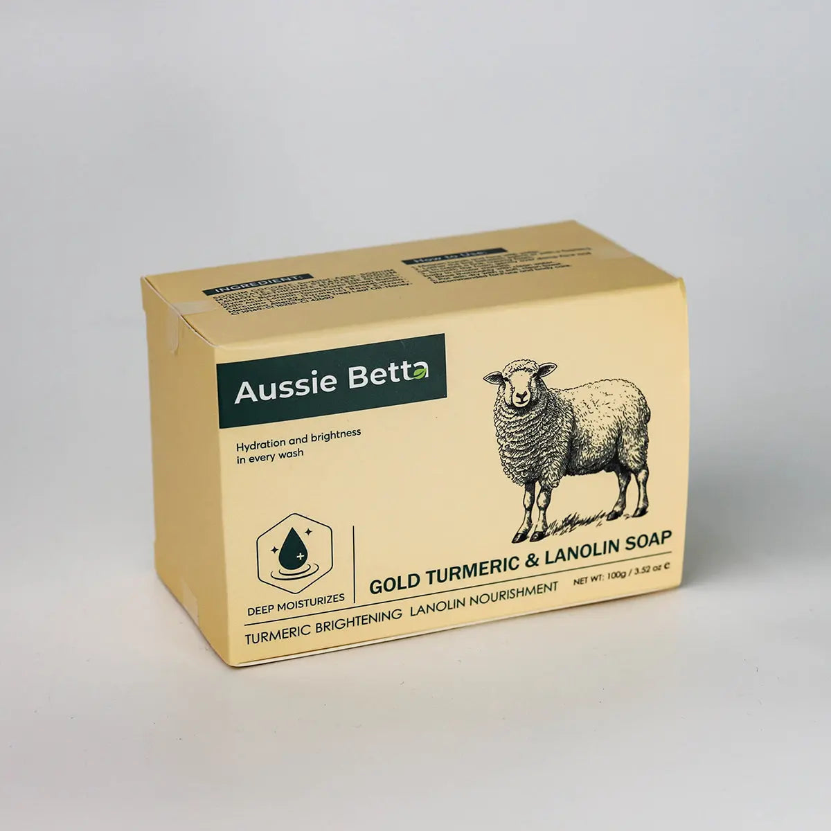 Aussie Betta Gold Turmeric & Lanolin Soap Aussie Betta