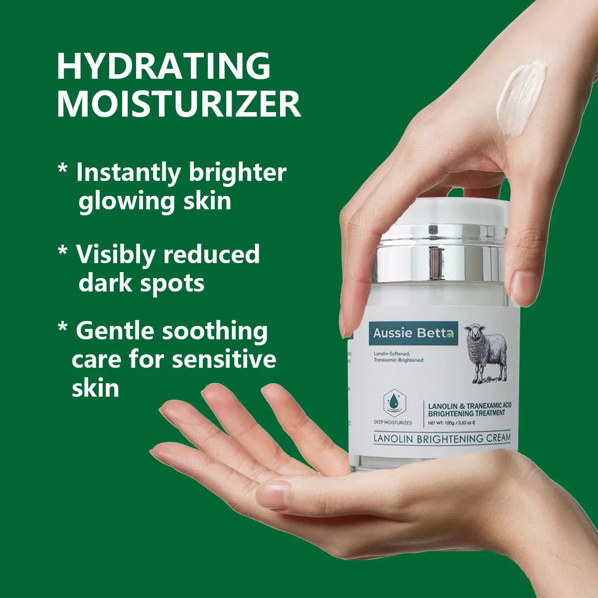 Aussie Betta Lanolin & Tranexamic Acid Brightening Essence Cream Aussie Betta