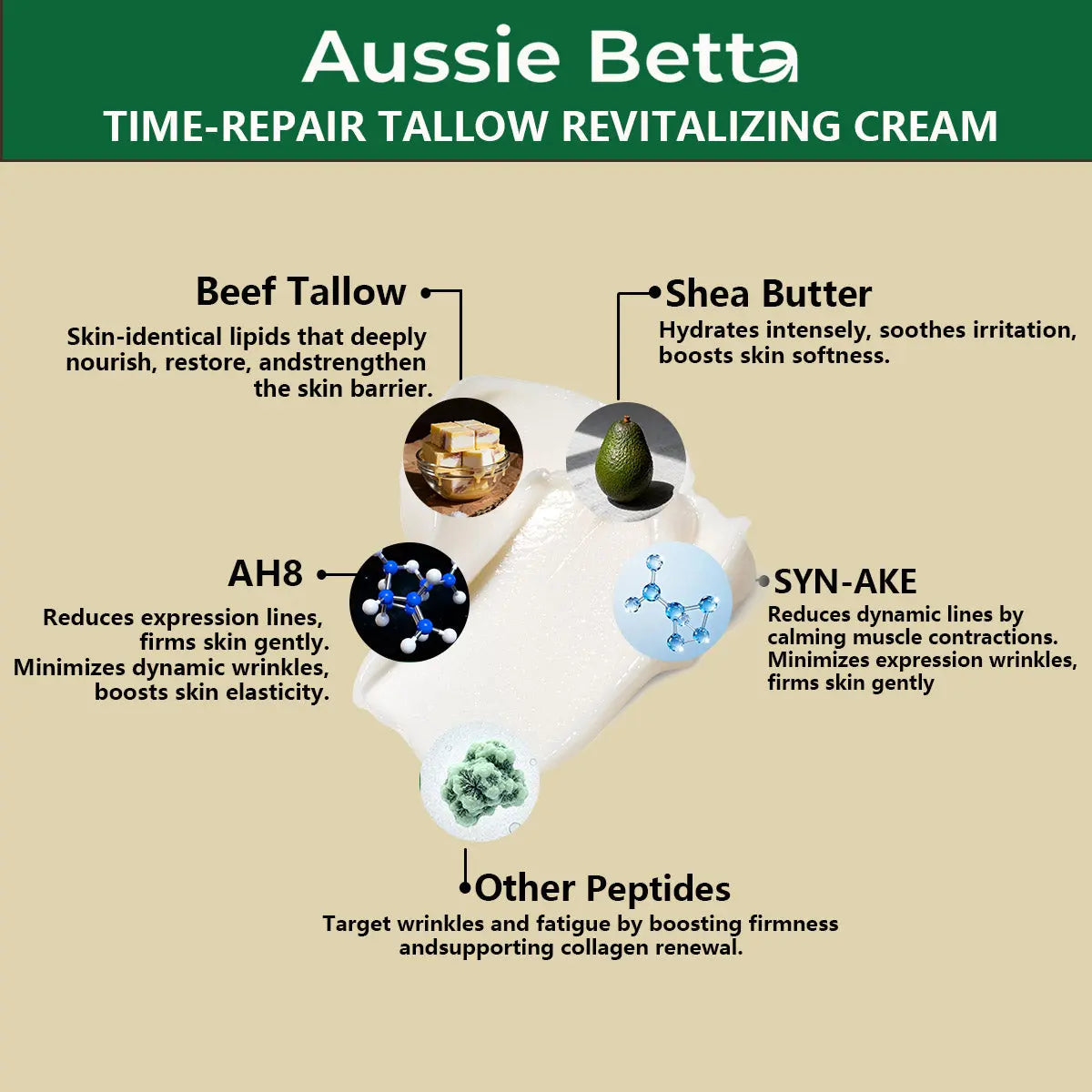 Aussie Betta Time-Repair Tallow Revitalizing Cream Aussie Betta
